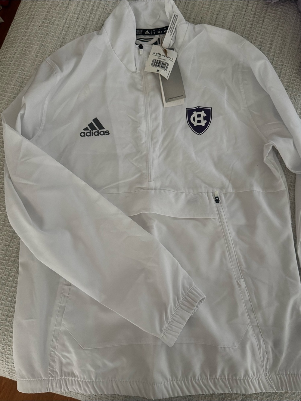 New Holy Cross Adidas windbreaker